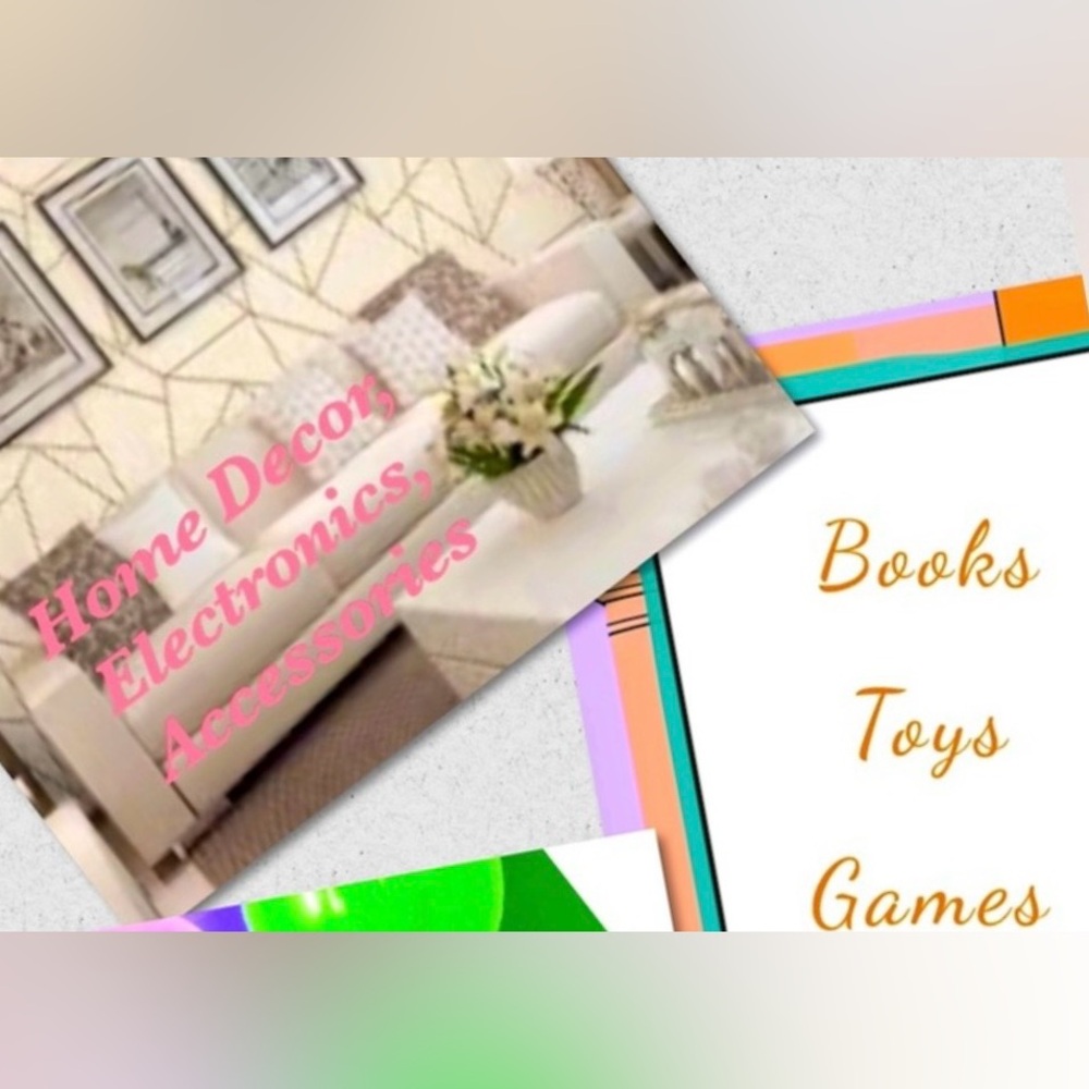 Home Decor; Party, Bridal, Baby Shower; Toys, Books and More….